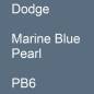 Preview: Dodge, Marine Blue Pearl, PB6.